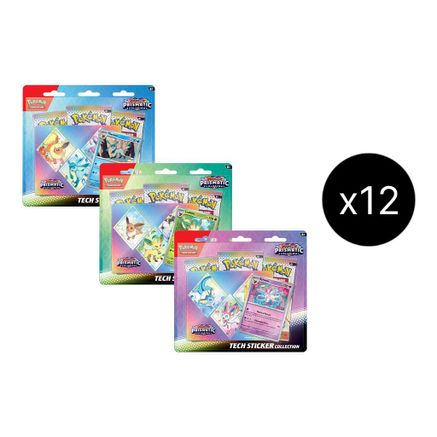 Pokémon Prismatic Evolutions Tech Sticker Collection Case (Sealed)