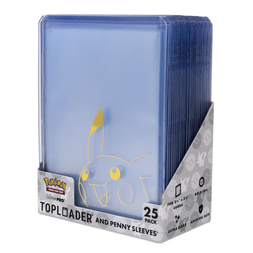 Ultra Pro Pokémon Pikachu Toploader + Penny Sleeve Combo (25ct)