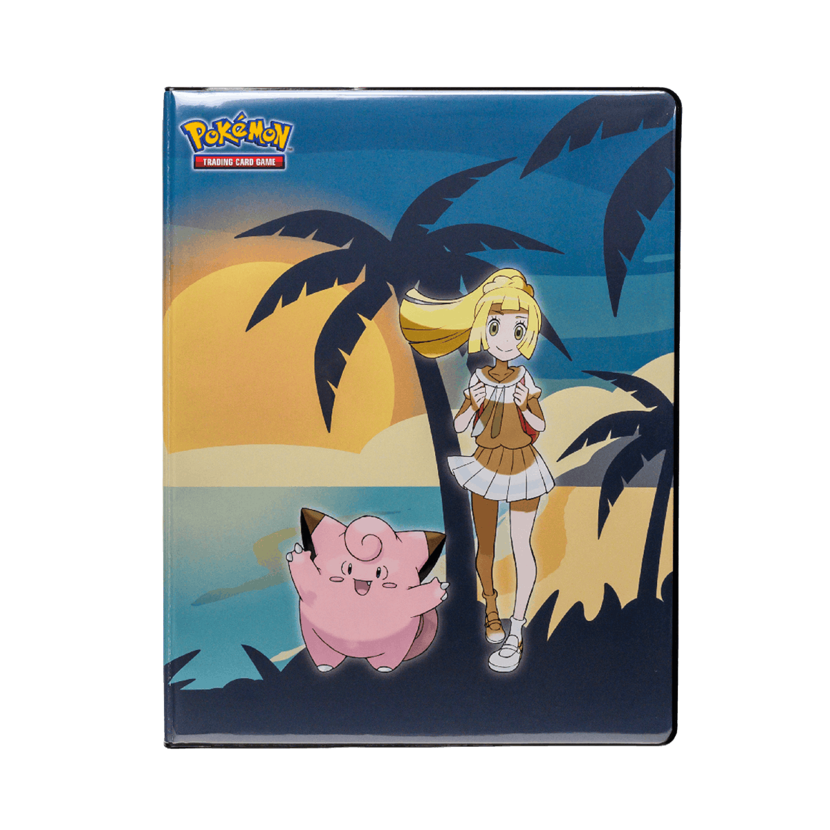Close view of Ultra Pro Pokémon 9-Pocket Portfolio - Lillie & Clefairy (180 Cards) packaging
