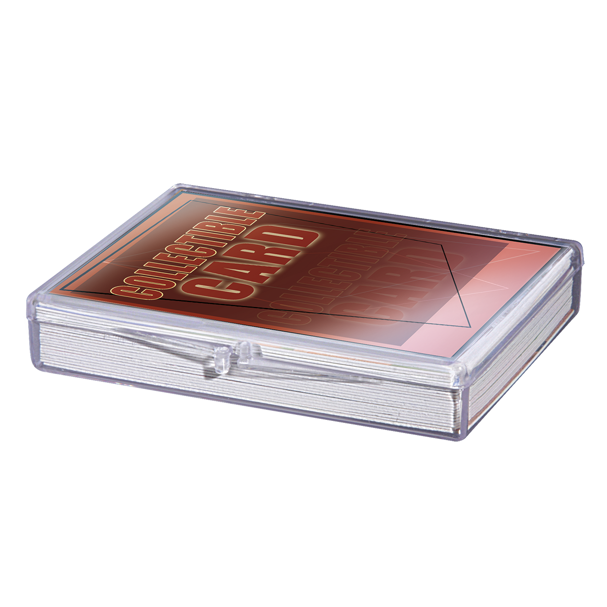 Close view of Ultra Pro Hinged Card Storage Case - 25ct packaging