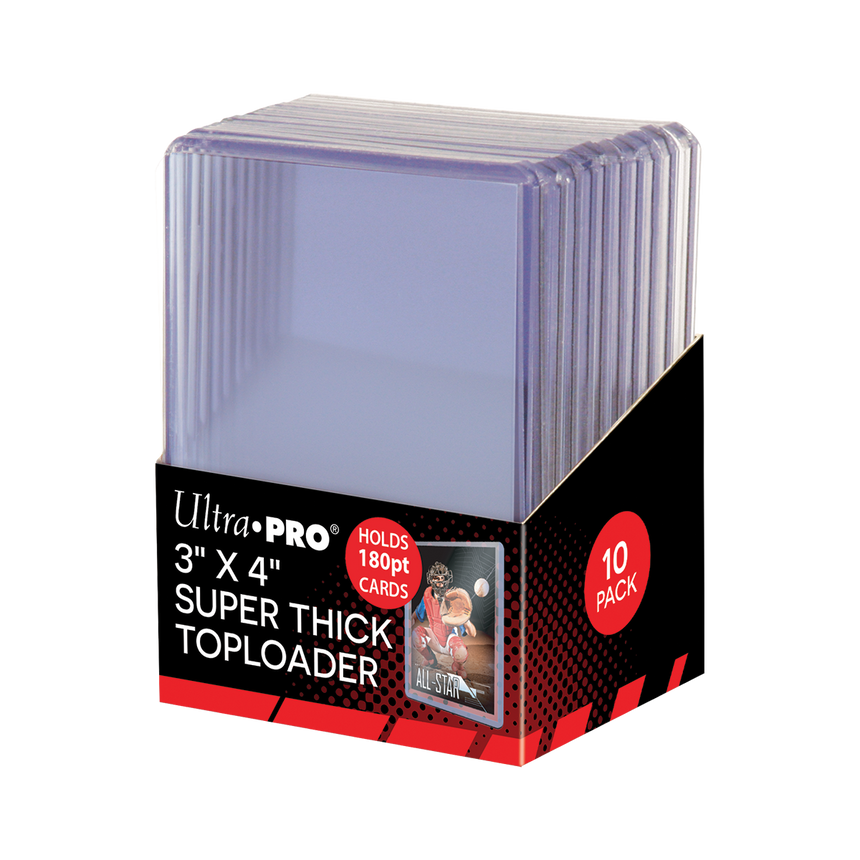 Ultra Pro 3x4 Super Thick Toploaders - 180pt (10ct)