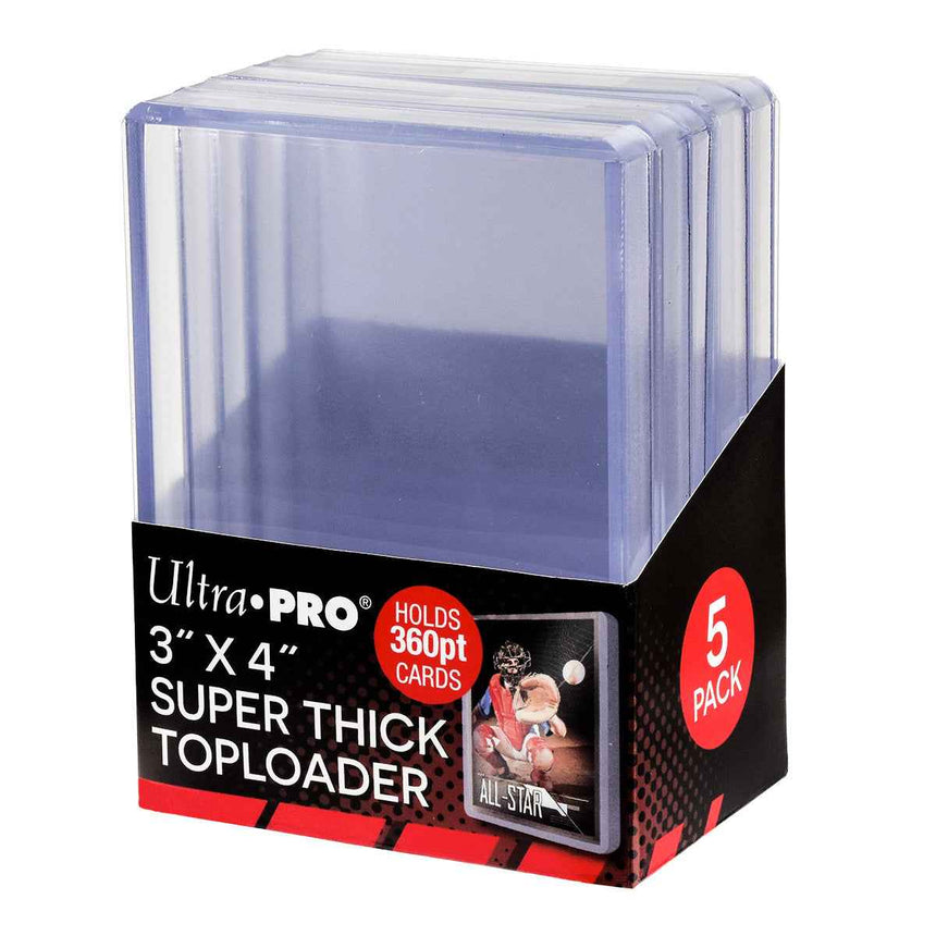 Ultra Pro 3x4 Super Thick Toploaders - 360pt (5ct)