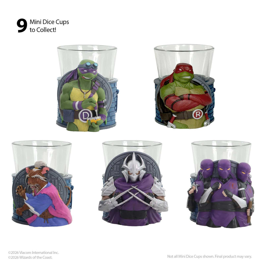 Sirius Dice MTG x TMNT Mini Dice Cups - Sealed Display of 12